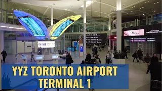 Explore YYZ: Toronto Airport Terminal 1 Tour April 2023 4K