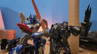 Optimus Prime vs Lockdown | Transformers Age of Extinction | Stop Motion Animation