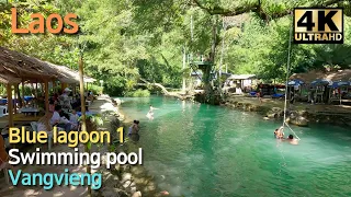 🇹🇭 2022 Blue lagoon1, Vangvieng, Laos | Laos travel | motorcycle tour | activities | swimming pool