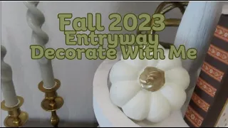 COZY FALL 2023 ENTRYWAY DECORATE WITH ME || ENTRYWAY DECORATING IDEA FOR THE FALL