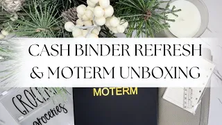 2024 Cash Envelope Binder Setup & Category Refresh | Moterm Pocket Luxe Ring Binder Planner Unboxing