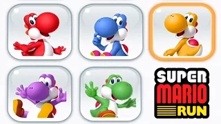 Super Mario Run - All Yoshi Variants Unlocked + Gameplay