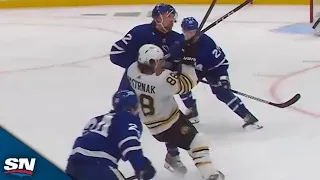 Maple Leafs' Simon Benoit And Ryan Reaves String Together Trio Of Massive Hits On Bruins