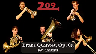 Brass Quintet, Op. 65, by Jan Koetsier - 209 Brass Quintet