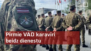 Pirmā valsts aizsardzības dienesta karavīri beidz dienestu