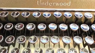 Underwood Champion Vintage Manual Typewriter Ribbon Install Demo