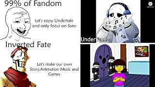 Undertale Au Fandom vs Inverted Fate (Teach Tale Parody)