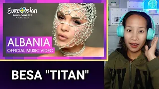 BESA - TITAN (ALBANIA 🇦🇱 ) OFFICIAL MUSIC VIDEO| Eurovision| Reaction