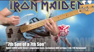 7th SON OF A SEVENTH SON   Iron Maiden   Bass Cover with Steve's signature bass, technique & strings