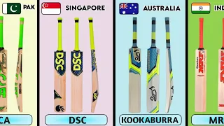 Cricket Bat Brand From Different Countries #dataa2z #india #usa #pakistan