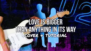 U2 - Love Is Bigger Than Anything In Its Way (Guitar Cover+Tutorial) Free Backing Track Line 6 Helix