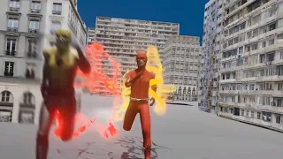 The Flash Vs Reverse Flash | Blender Animation (Cw Fan Animation)