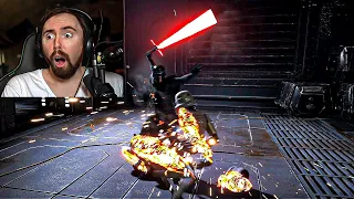 If Star Wars games had Lore Accurate Lightsabers | Asmongold Reacts