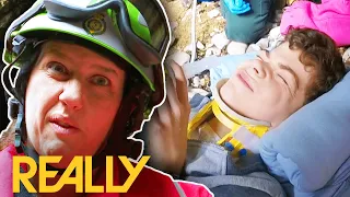 12-Year-Boy Falls Off A Cliff | Helicopter ER