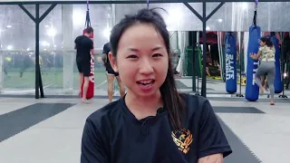 Women in Muay Thai ring punch their way through to de-stress & lose weight