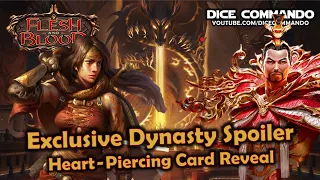 Exclusive Dynasty Spoiler - Heart-Piercing Card Reveal  | Flesh and Blood TCG | Go Again! Ep272