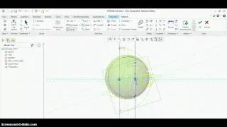how to make a sphere in creo