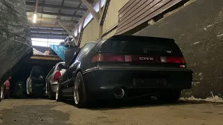 Honda CRX ED9 D16Z5 First Start After 5Years -3 Celcius EF ED DOHC