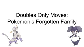 A PowerPoint about Doubles-Only Moves