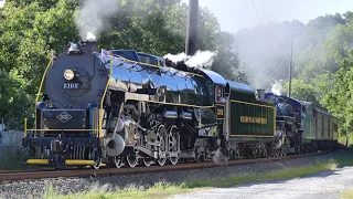 Chasing RBMN 2102 and 425 double heading for the Iron Horse Rambles + F-units! Railfanning 8/13/22