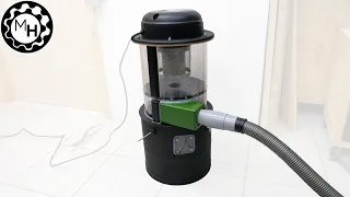 A small Cyclone Dust Collector with a Cheap Vacuum