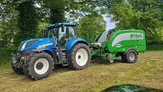 See How Sharkey Farm Services Make Silage Bales In Northern Ireland!