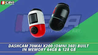 Dashcam 70mai X200 (Omni 360) Built In Memory 128 GB | By : Clarity Sound Art