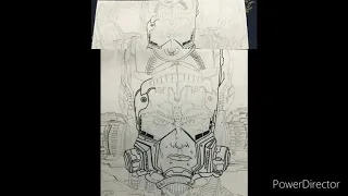 The most detailed drawing (I think) of  Galactus !! (Short video)