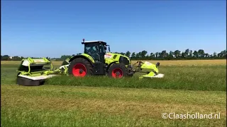 CLAAS DISCO MOVE disc mower harvesting grass in Sweden.