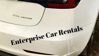 Renting a Tesla model 3 AWD from Enterprise car rental (watch before renting)