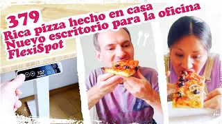 🍕 Rica pizza hecho en casa, Nuevo escritorio para la oficina FlexiSpot 🍕 ~ Mandarina con Mate