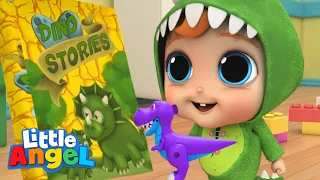 I Can Be A Dinosaur! Bedtime with Baby John | Little Angel Kids Cartoons and Nursery Rhymes