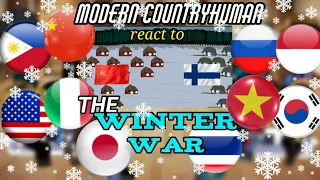 Modern Countryhuman react to The Winter War