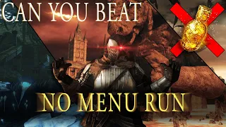 Can You Beat DARK SOULS 2 WITHOUT Using ANY Menus?