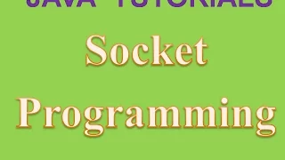 Socket Programming in Java One Way