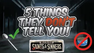 5 Things They Don't Tell You! | The Walking Dead: Saints & Sinners Tips &  Tricks |