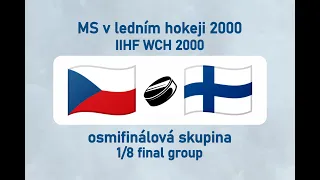 MS v ledním hokeji 2000, CZE-FIN (osmifinálová skupina)