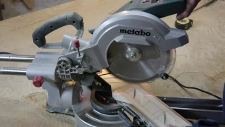 Нетипичная работа торцовочной пилы. Часть 2. Unusual work of a miter saw. Part 2.