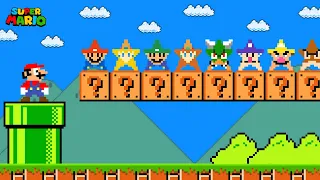 Super Mario Bros. but there are MORE Custom Super Star All Characters!