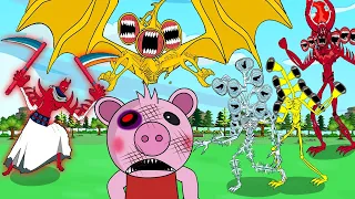 Piggy Gets Punched , Siren Head Team vs SCP-096 Level Max - Rescue Piggy Animation - GV Studio