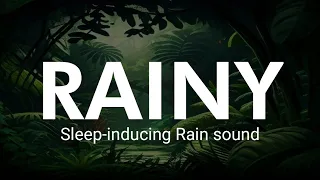 Calm Rainsounds in the night park, White noise like a Lullaby, relaxation & ASMR that helps relax.