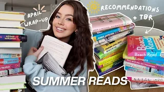 SPRING + SUMMER BOOKS! 📚 April wrap-up, recommendations, & TBR!