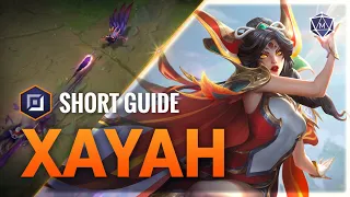 How to play Xayah Bot Lane | Mobalytics 4 Minute Short Guides