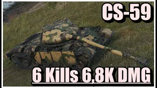 World of Tanks CS-59 - 6 Kills 6,8K Damage Live Oaks