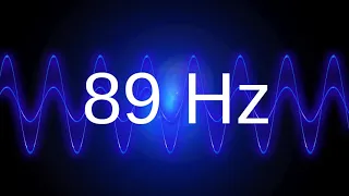 89 Hz clean pure sine wave BASS TEST TONE frequency