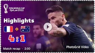 France 🇫🇷 Vs Australia 🇦🇺 4:1 full Highlights and all goals #qatar2022 #france #australia