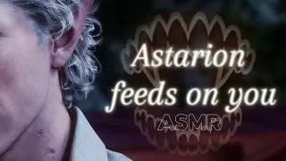 【ASMR】 Astarion feeds on you  ♡ [Vampire feeding] [Breathing] [Gulping sounds] [Headpats] ♡