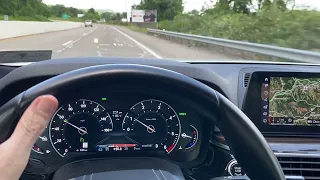 Hypermiling in a G30 2018 BMW 540d diesel xDrive - Fuel Economy MPG