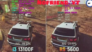 i3 13100F vs Ryzen 5 5600 - Test game Forza Horizon 5