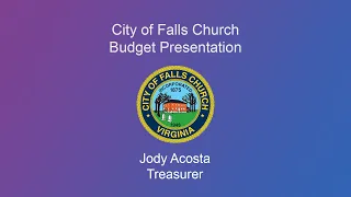 Treasurer Proposed Budget Presentation (FY2022)